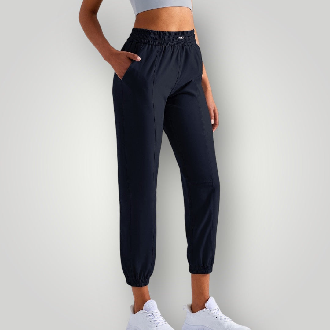 Mauve Raspberry Color Silky Joggers 防UV闊腿束腳運動褲 – The Yogi Yogawear