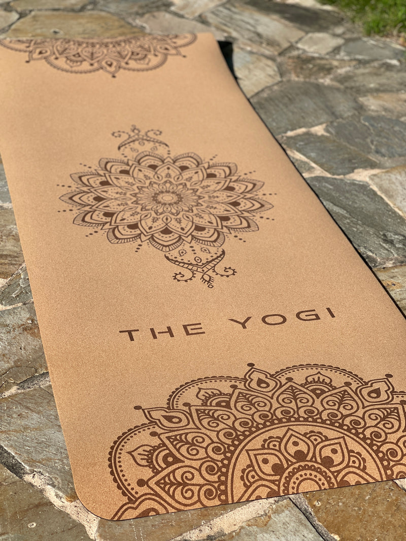 THE YOGI 5mm 水松瑜伽墊  曼陀羅圖案 / YOGA MAT CORK & TPE Material w/ Mandala Print