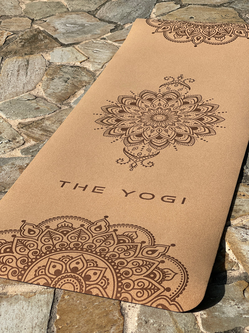 THE YOGI 5mm 水松瑜伽墊  曼陀羅圖案 / YOGA MAT CORK & TPE Material w/ Mandala Print