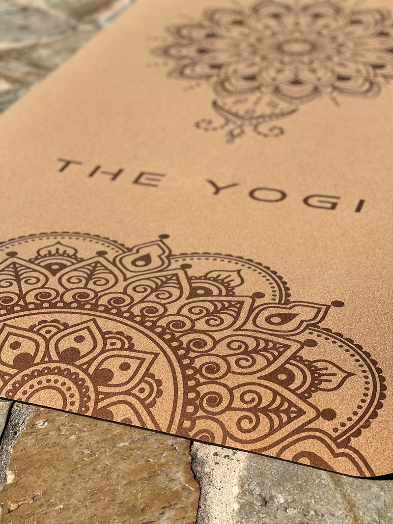 THE YOGI 5mm 水松瑜伽墊  曼陀羅圖案 / YOGA MAT CORK & TPE Material w/ Mandala Print