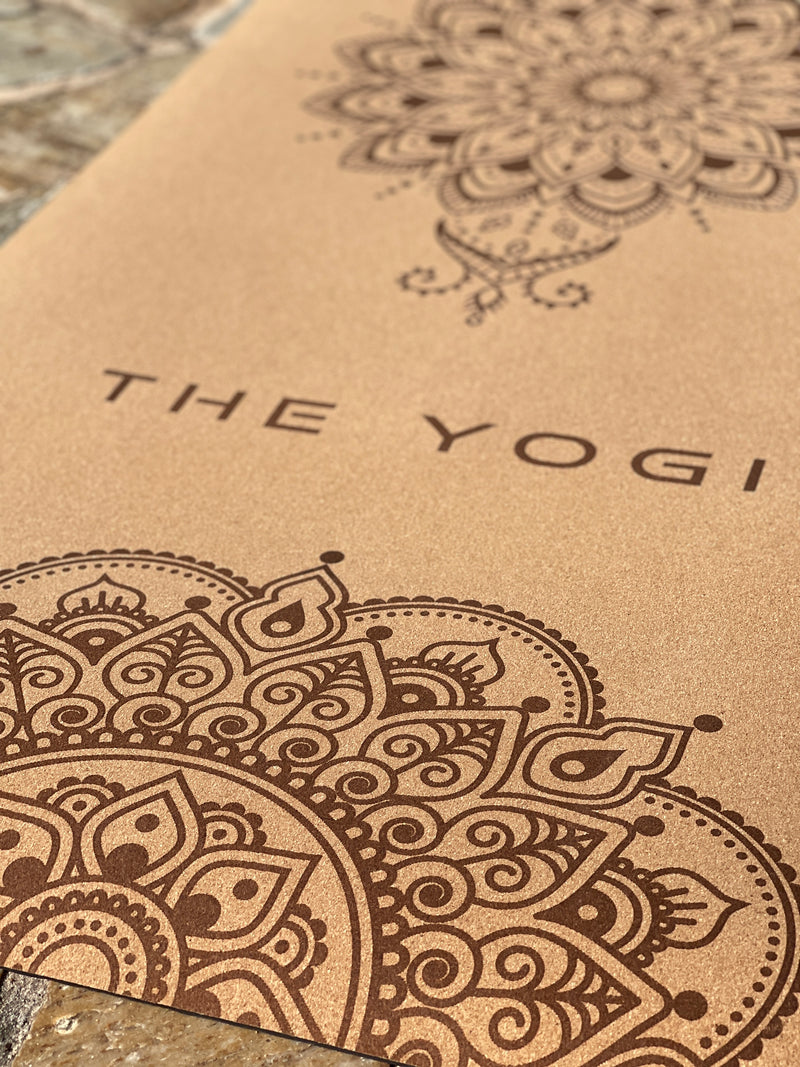 THE YOGI 5mm 水松瑜伽墊  曼陀羅圖案 / YOGA MAT CORK & TPE Material w/ Mandala Print