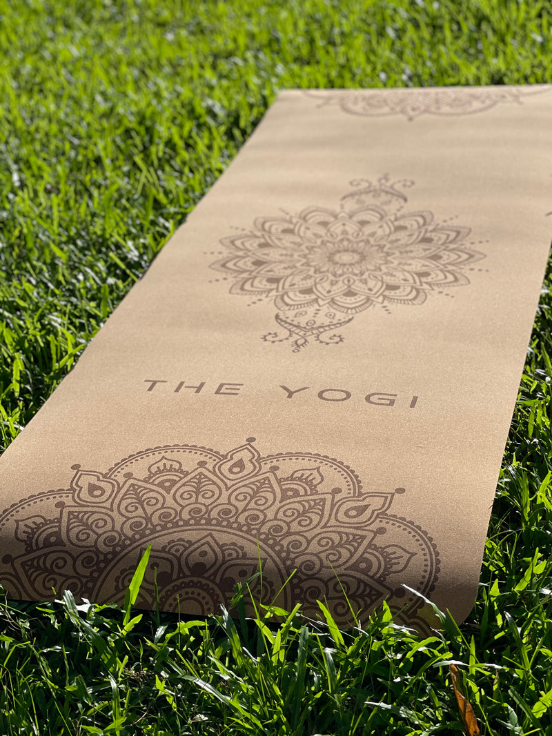 THE YOGI 5mm 水松瑜伽墊  曼陀羅圖案 / YOGA MAT CORK & TPE Material w/ Mandala Print