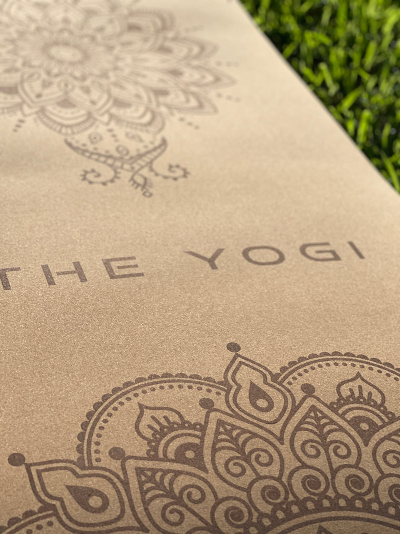 THE YOGI 5mm 水松瑜伽墊  曼陀羅圖案 / YOGA MAT CORK & TPE Material w/ Mandala Print