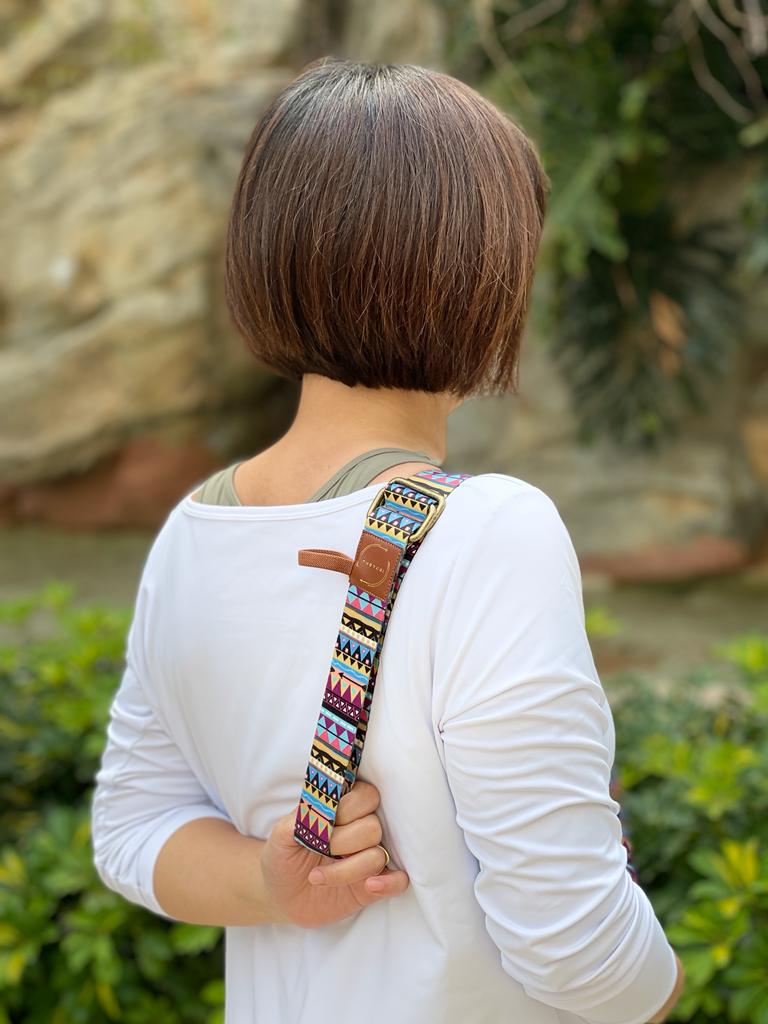 Yoga Stretch Stretching Strap Bohemian/Boho Style 民族圖案運動伸展帶瑜伽帶 彩色 Rainbow Color