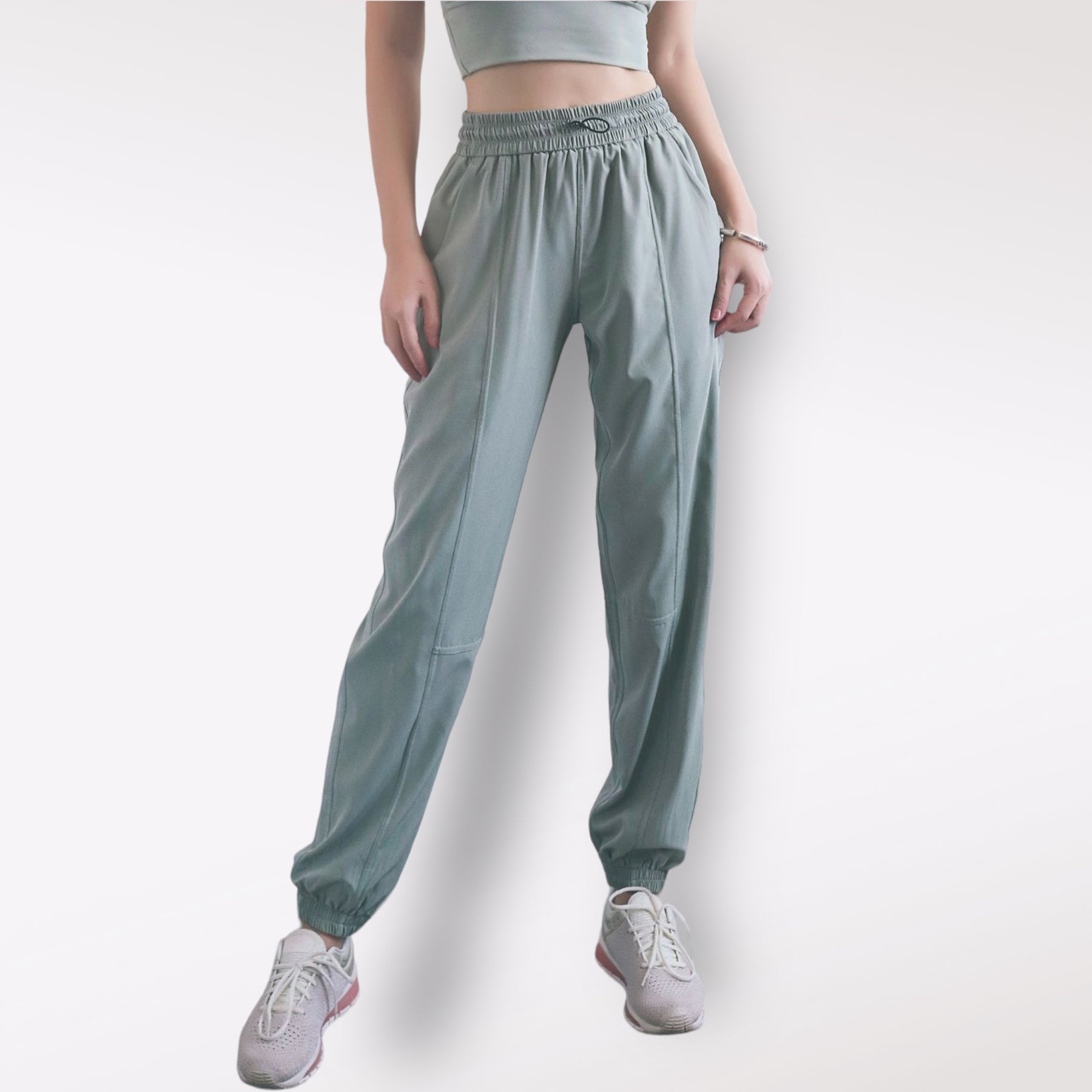 Mauve Raspberry Color Silky Joggers 防UV闊腿束腳運動褲 – The Yogi Yogawear