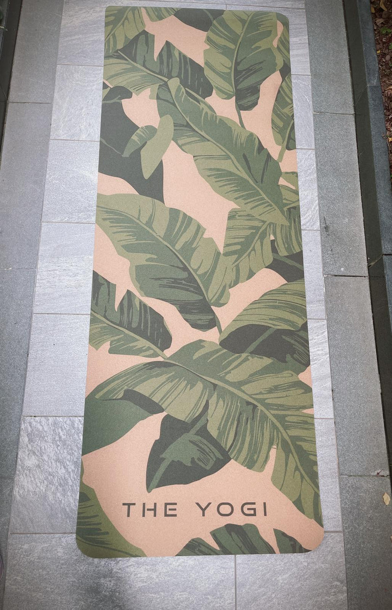 THE YOGI 5mm 水松瑜伽墊 香蕉葉圖案 / YOGA MAT CORK & TPE Material w/ Banana Tree Leaf